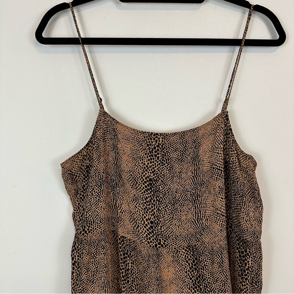 Volcom | Women's Snakedown Animal Print Tiered Midi Dress Size Small - Picture 3 of 6